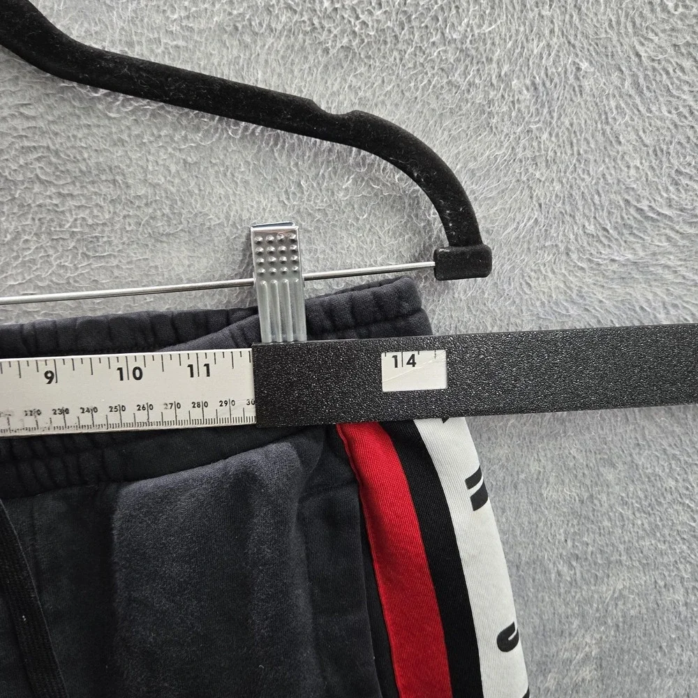 Jordan‎ Men Activewear Pants S Black Embroidered Sweatpants Colorblock Fleece